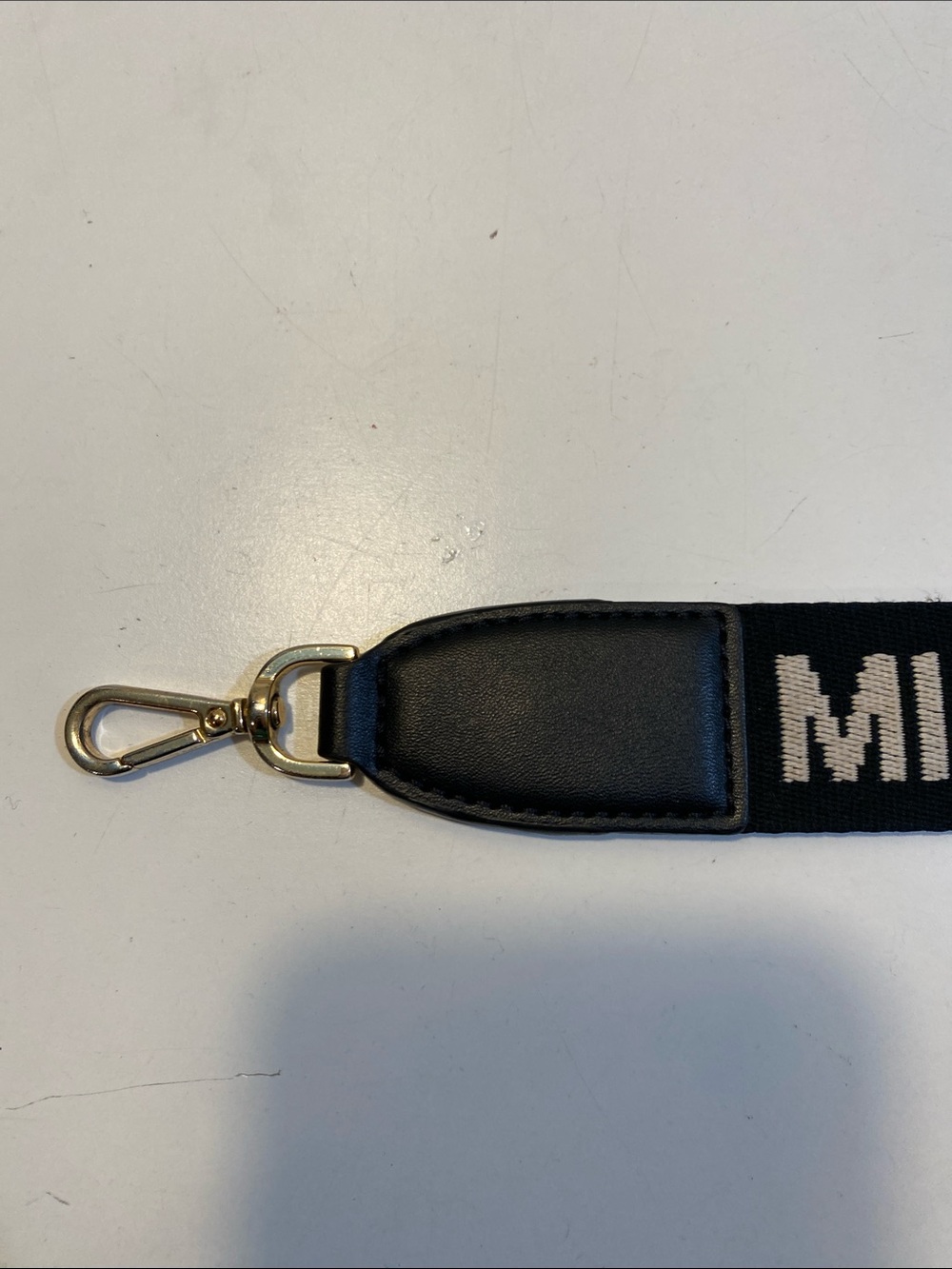 MICHAEL KORS Black Logo Webbing Bag Strap - Picture 7 of 8